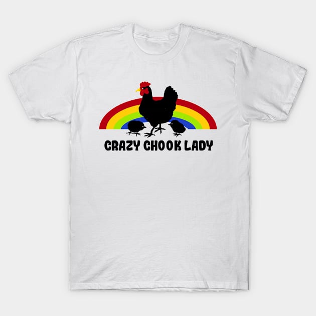 Crazy chook lady T-Shirt by Byrnsey